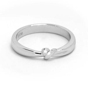 Tie the Knot Wedding Ring in 18K White Gold
