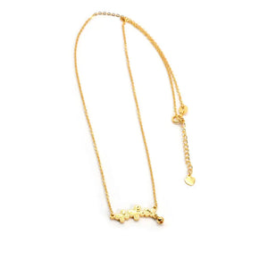 Butterfly Trio Necklace in 18K Gold - LeCaine Gems