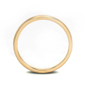 Classic Matte Finished Matching Wedding Rings in 18K Gold