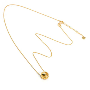Harmony Drum Necklace in 18K Gold - LeCaine Gems