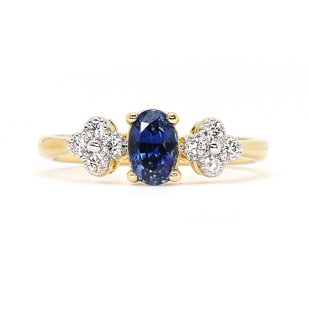 Marisela Natural Blue Sapphire Ring - LeCaine Gems