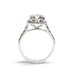 1.5 Carat Mera Moissanite RIng in 18K gold - LeCaine Gems