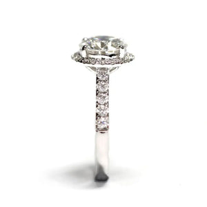 1.5 Carat Mera Moissanite RIng in 18K gold - LeCaine Gems