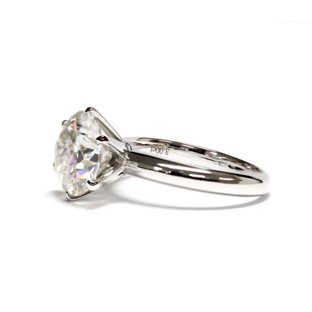 1 Carat Niki Moissanite Ring in 18K gold - LeCaine Gems