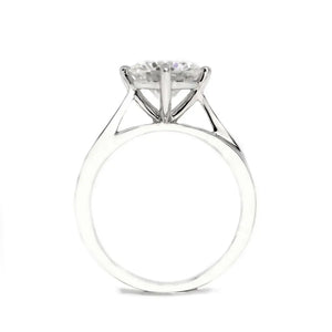 2 Carat Kay Round Moissanite RIng in 18K gold - LeCaine Gems