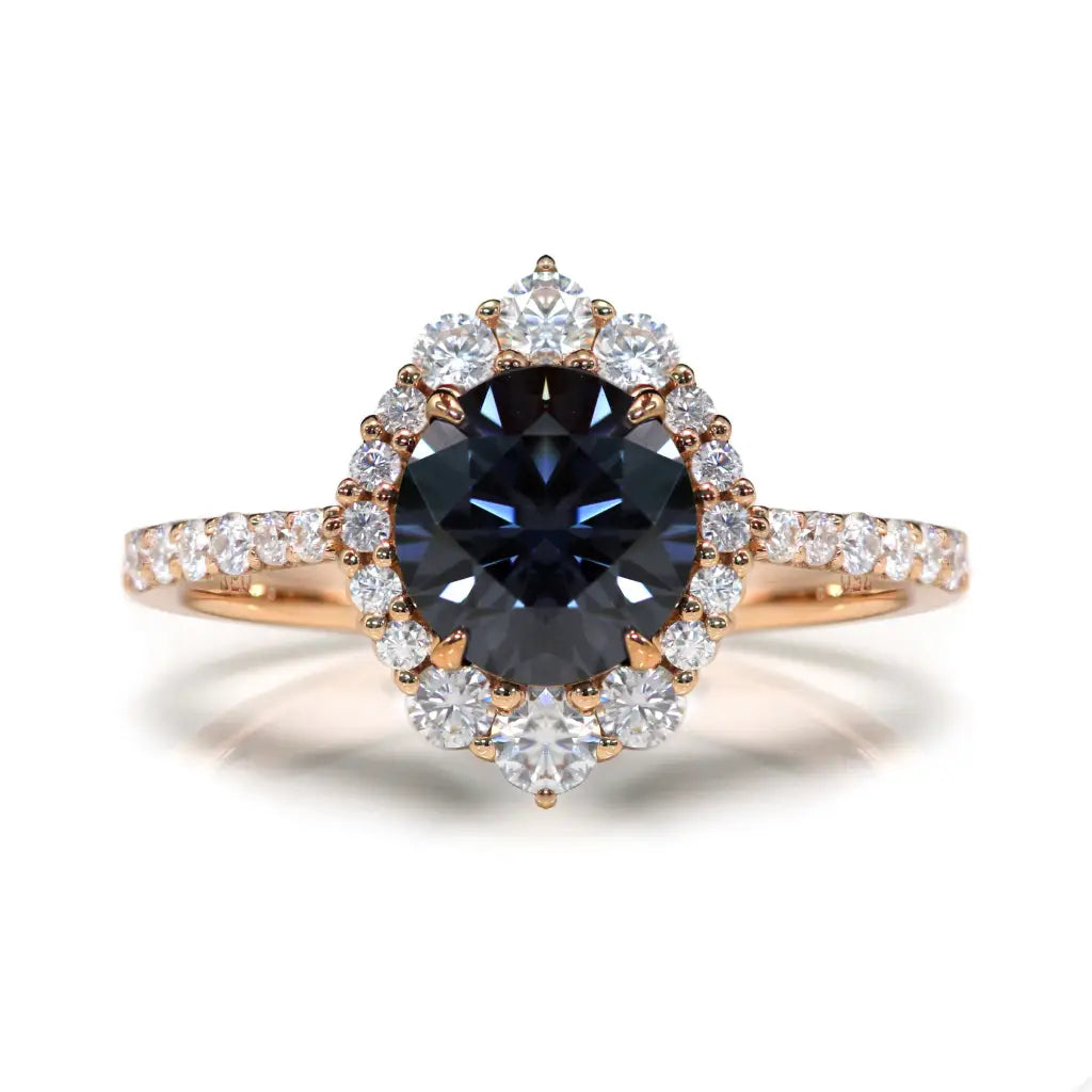 2 Carat Tatiana Moissanite Ring in 18K gold - LeCaine Gems