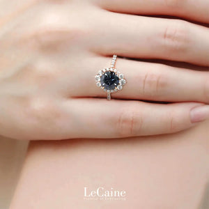 2 Carat Tatiana Moissanite Ring in 18K gold - LeCaine Gems