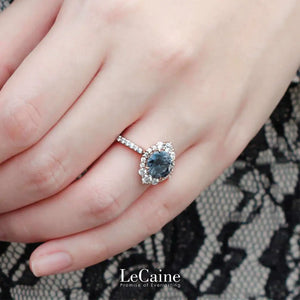 2 Carat Tatiana Moissanite Ring in 18K gold - LeCaine Gems