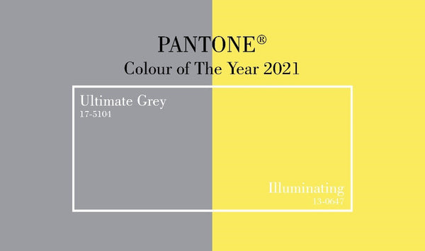 Pantone Colour of The Year 2021, Ultimate Grey and Illuminating