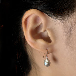 Grey Pearl Hook Earrings | LeCaine Gems