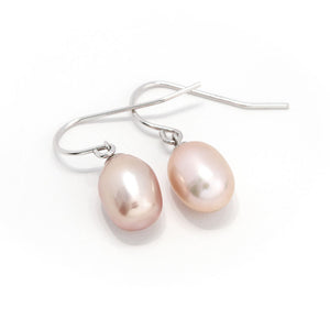 Pink Freshwater Pearl Hook Earrings | LeCaine Gems