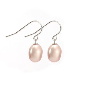 Pink Freshwater Pearl Hook Earrings | LeCaine Gems