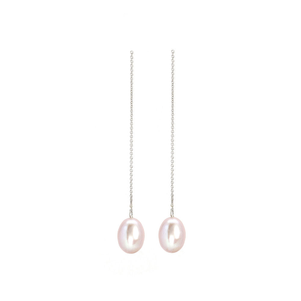 Pink Freshwater Pearl Drop Earrings | LeCaine Gems
