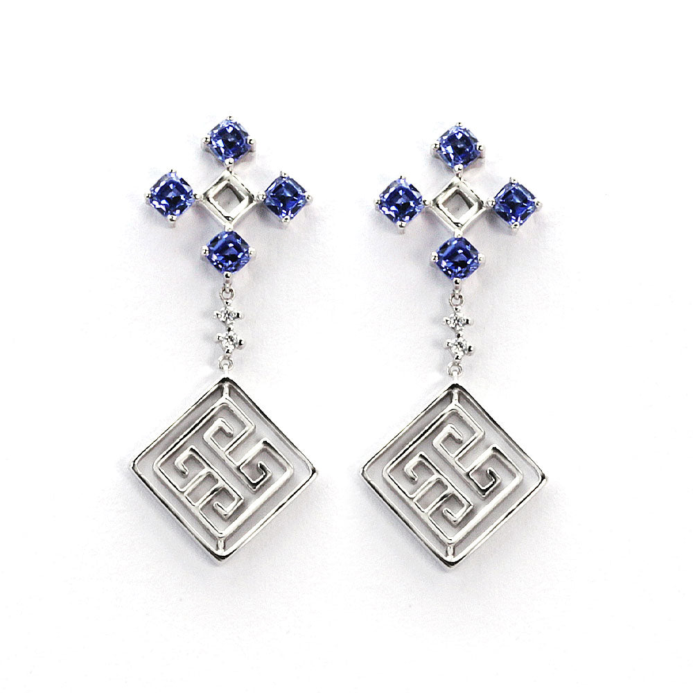 Blue Sapphire Jewelry Set Si Dian Jin | LeCaine Gems