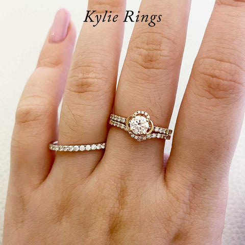 How to Style and Stack with Your Dainty Diamond Rings