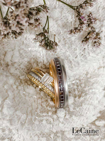 Stylish & Chic Ways To Wear Your Engagement Ring & Wedding