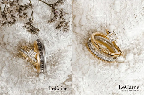 Unique Wedding Rings with Interchangeable Centre