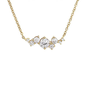 Adelene Kylie Necklace with Lab Grown Diamonds in 18K Gold - LeCaine Gems