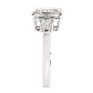 Adriana Radiant Cut 3 Stone Moissanite Ring - LeCaine Gems