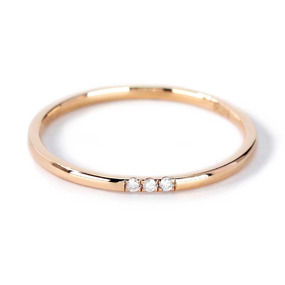 Amy Ring in 14K Gold - LeCaine Gems