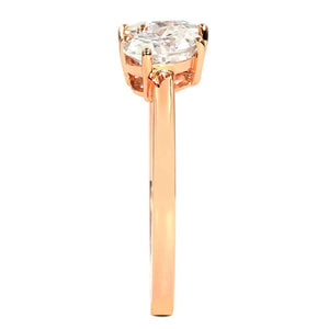 Ari Princess and Oval Moissanite Ring in 18K Gold - LeCaine Gems