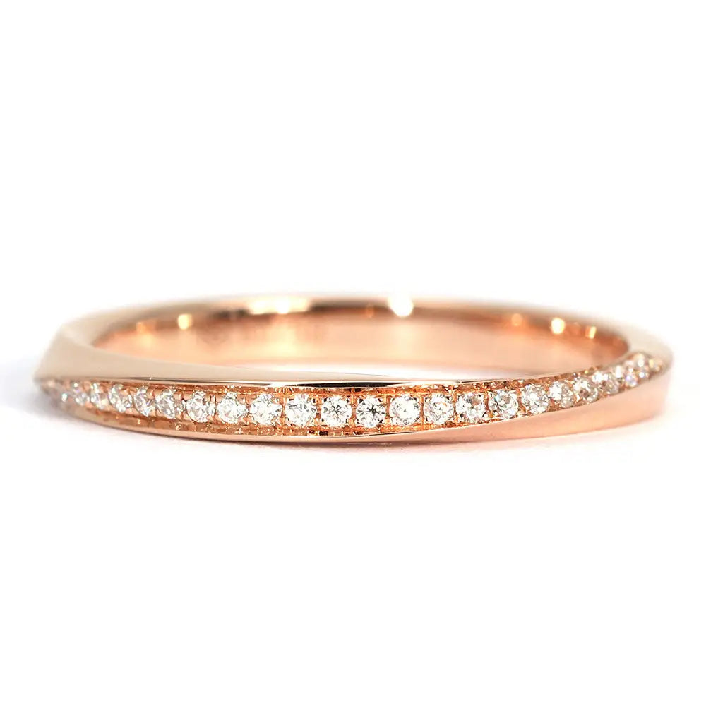 Arcadia Wedding Ring in 18K Rose Gold