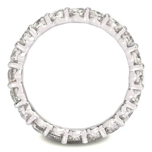 Full Eternity Moissanite Ring in 18K White Gold