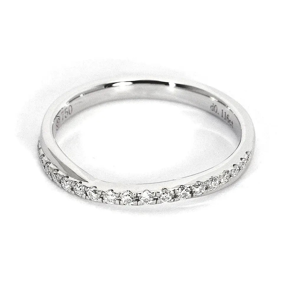 Mia 18K White Gold Wedding Ring