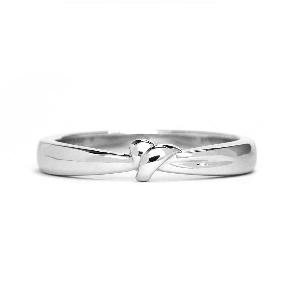 Tie the Knot Wedding Ring in 18K White Gold