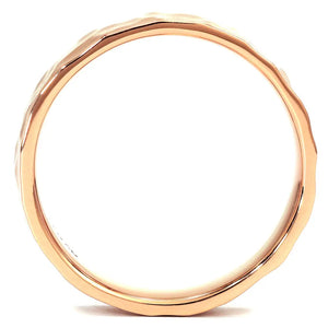 Toril Hammered Ring in 18K Rose Gold