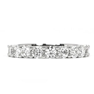 Alyssa Lab Grown Diamonds Half Eternity Wedding Ring in 14K White Gold