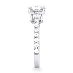 Britta Moissanite Ring with Basket Crown - LeCaine Gems