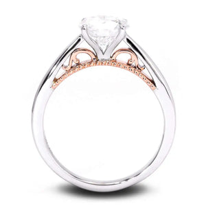 Brooke Moissanite Ring in 18K gold - LeCaine Gems