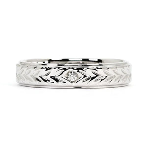 Chloe 18K Gold Wedding Rings - LeCaine Gems