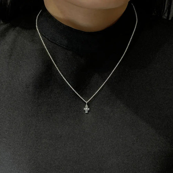 Collana con Croce Gioielli Amen CCZNB