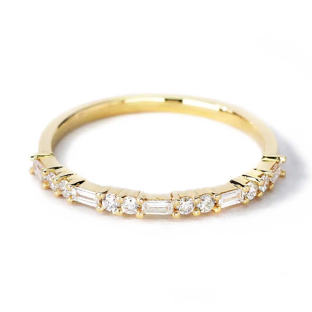 Elise Ring in 14K Gold - LeCaine Gems