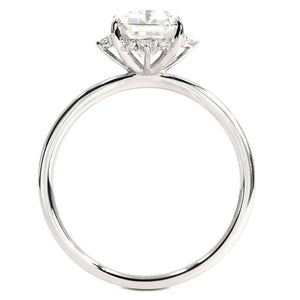 Ellis Emerald Cut Moissanite Ring in 18K gold - LeCaine Gems