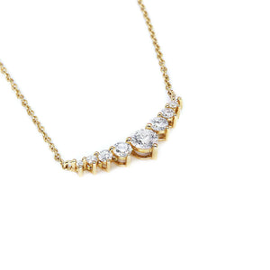 Emery Kylie Necklace with Lab Grown Diamonds in 18K Gold - LeCaine Gems