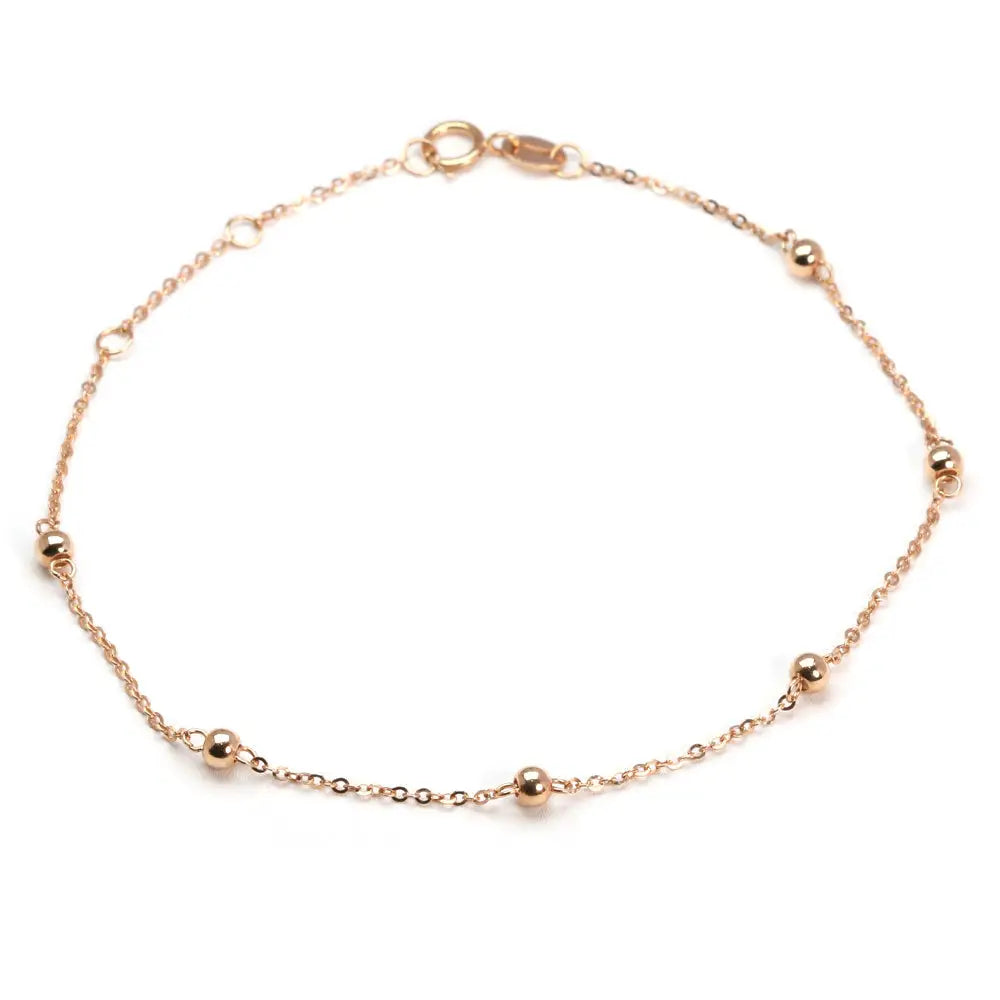 Fine Beaded Bracelet in 18K Gold - LeCaine Gems