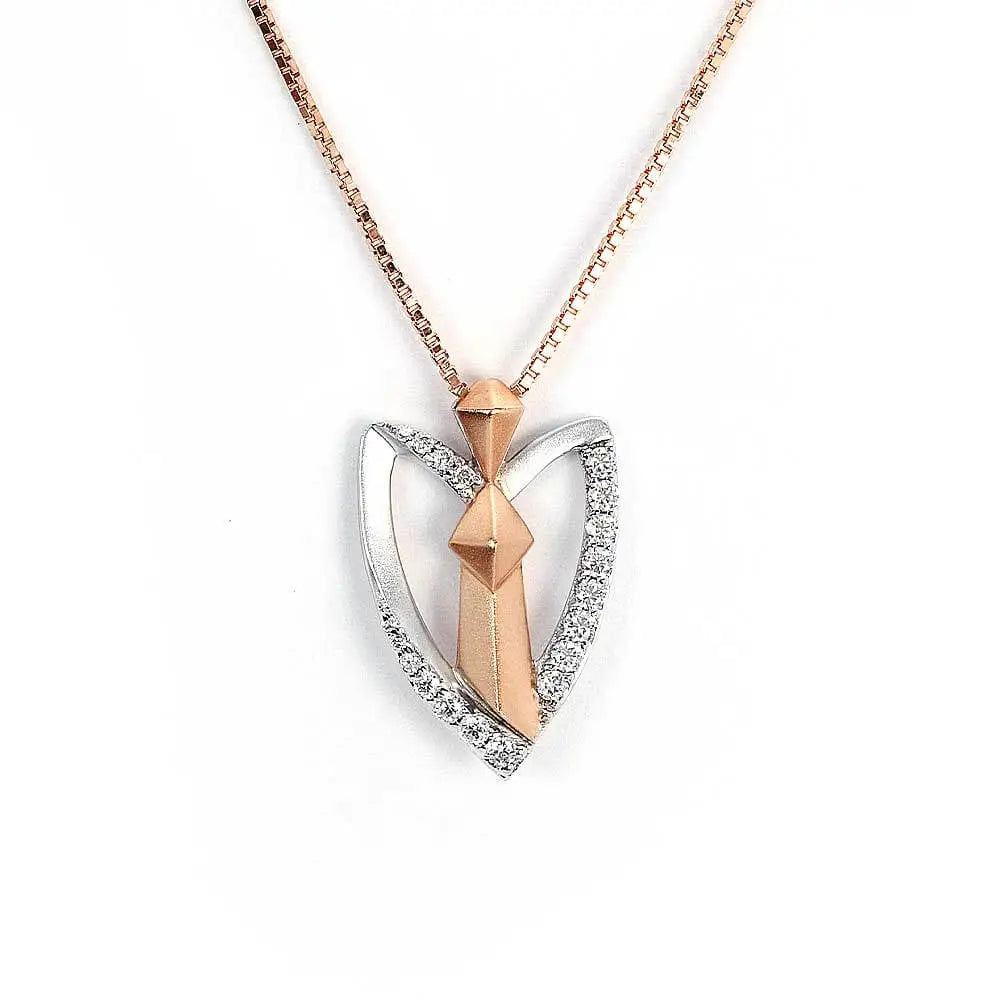 Guardian Angel Pendant with Lab Grown Diamonds in 18K Gold
