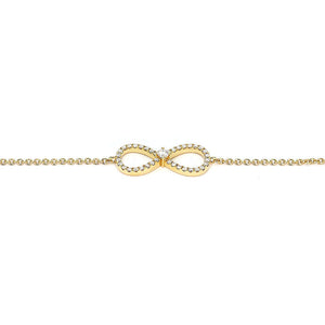 Ivanna Infinity Shaped Lab Grown Diamond Bracelet in 18K Gold - LeCaine Gems