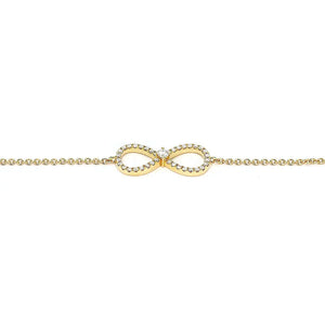 Ivanna Infinity Shaped Lab Grown Diamond Bracelet in 18K Gold - LeCaine Gems