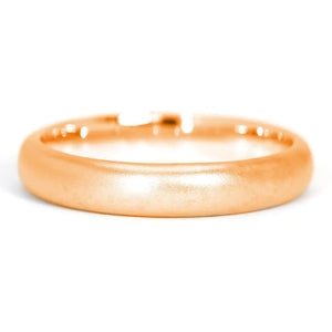 Jane Flush Set Moissanite Accented Wedding Rings in 18K gold - LeCaine Gems