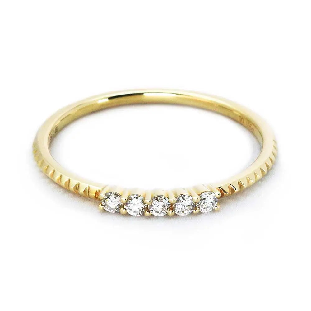 Judith Ring in 14K Gold - LeCaine Gems