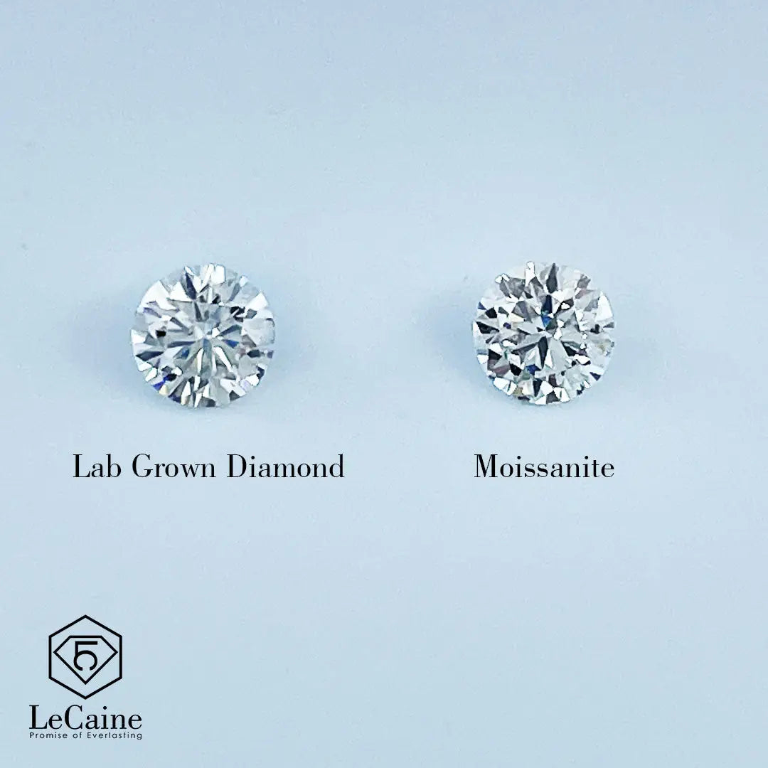 lBG vs Moissanite flat