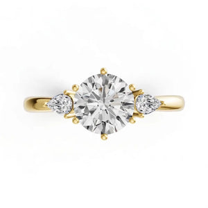 Lab Grown Diamond Charlize Trilogy Ring - LeCaine Gems