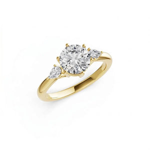 Lab Grown Diamond Charlize Trilogy Ring - LeCaine Gems