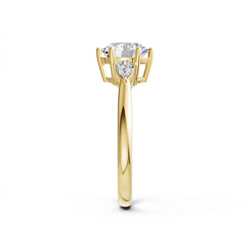 Lab Grown Diamond Charlize Trilogy Ring - LeCaine Gems