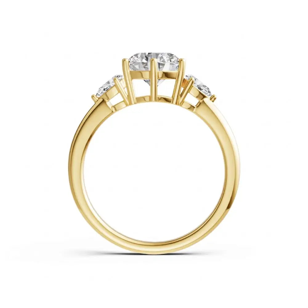 Lab Grown Diamond Charlize Trilogy Ring - LeCaine Gems