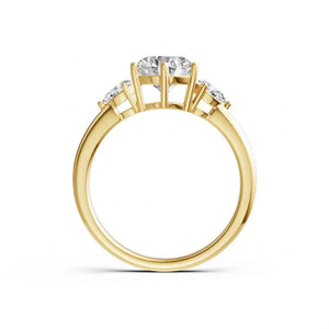 Lab Grown Diamond Charlize Trilogy Ring - LeCaine Gems
